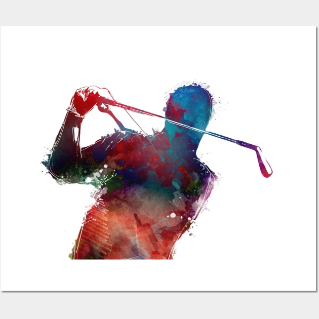 golf player sport art #golf #sport Wall Art by JBJart